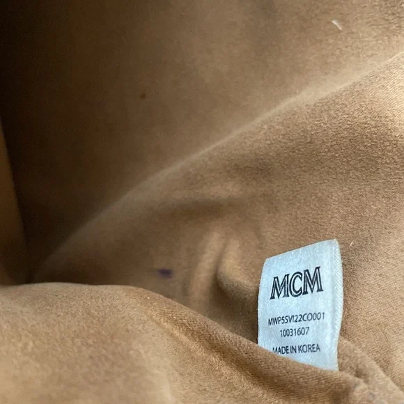 MCM Brown Monogram shoulder Bag - Picture 8 of 14